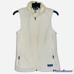 Patagonia Synchilla Fleece Vest Women’s Size Small Cream Off-White